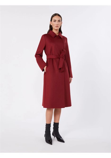 Max Mara Studio Women's BCOLLAG Ruby Red Pure Wool Double-Breasted Coat Max Mara Studio |  | 2626016061600018
